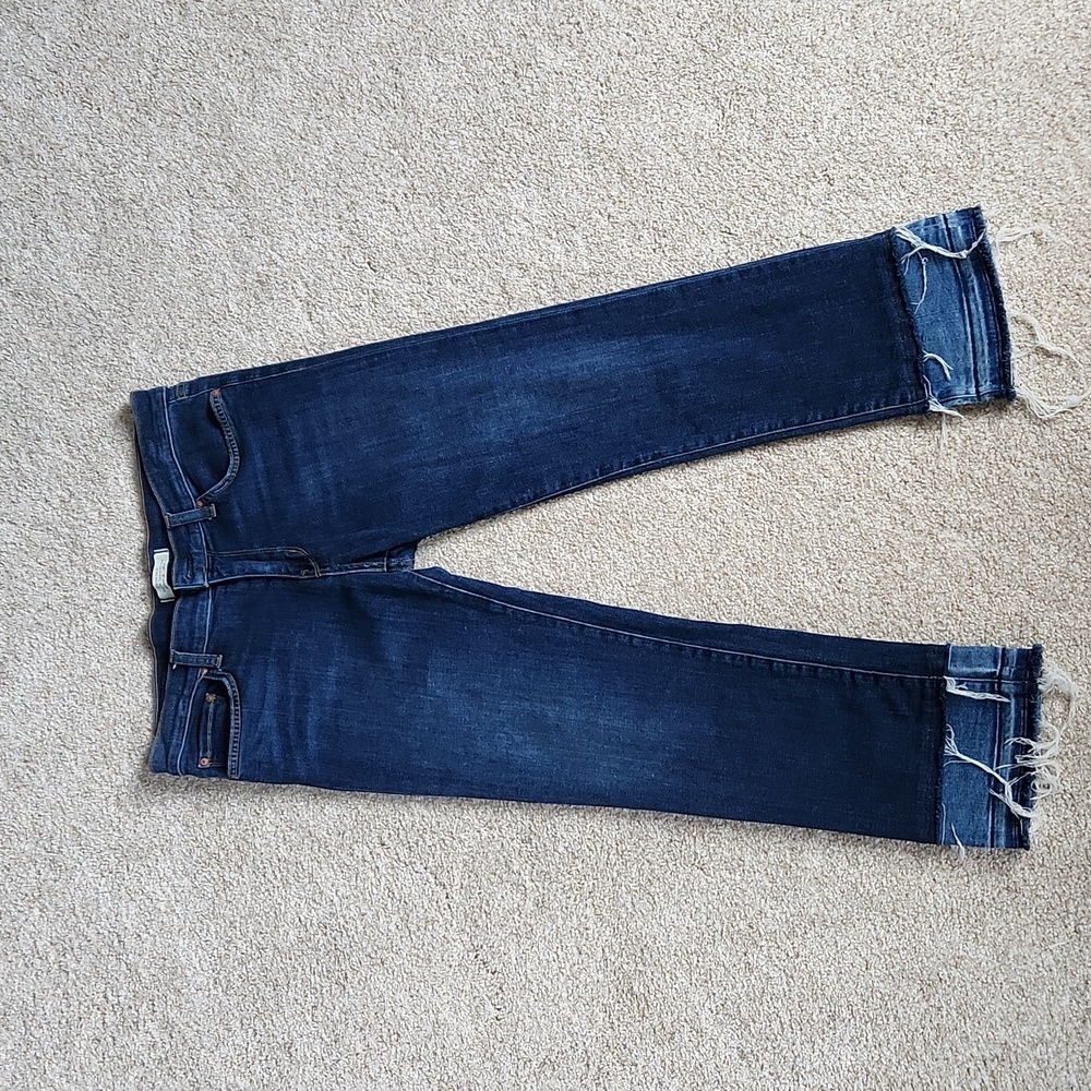 Principle Frayed Crop/Ankle Jeans